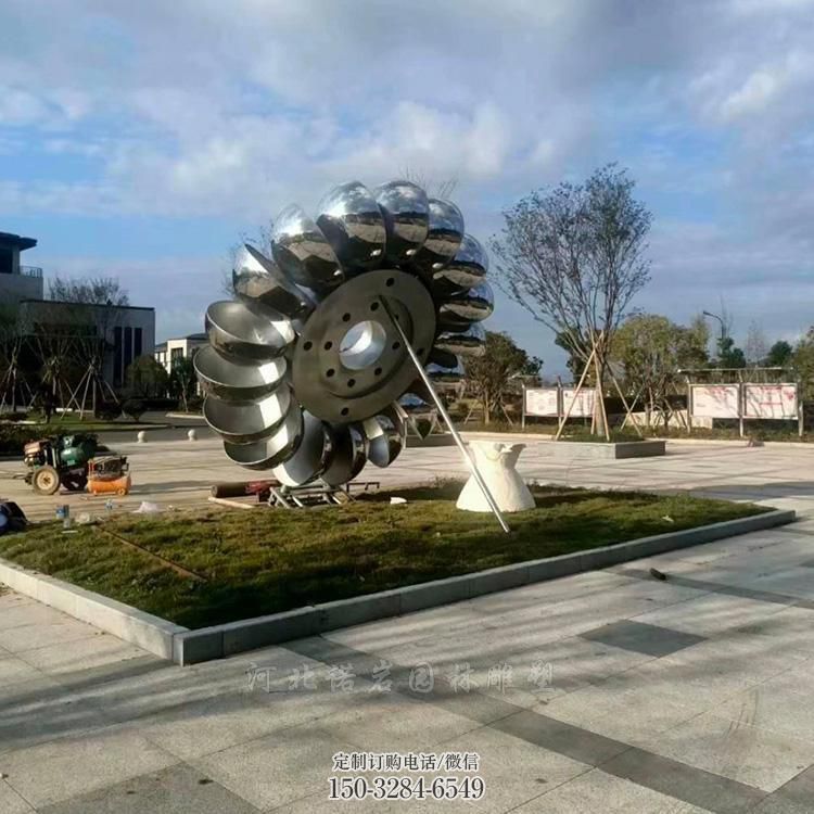 藝術(shù)金屬雕塑承接，景區(qū)案例，公園不銹鋼雕塑定制