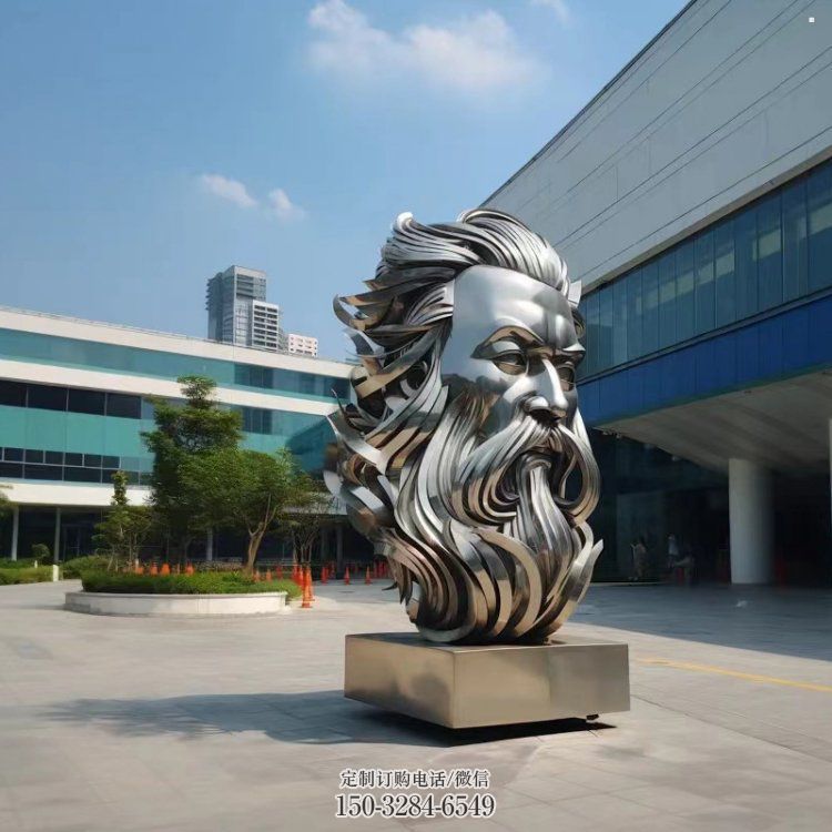 白鋼西方人雕塑提供，歐式藝術，中式鏡面人頭像雕塑通用